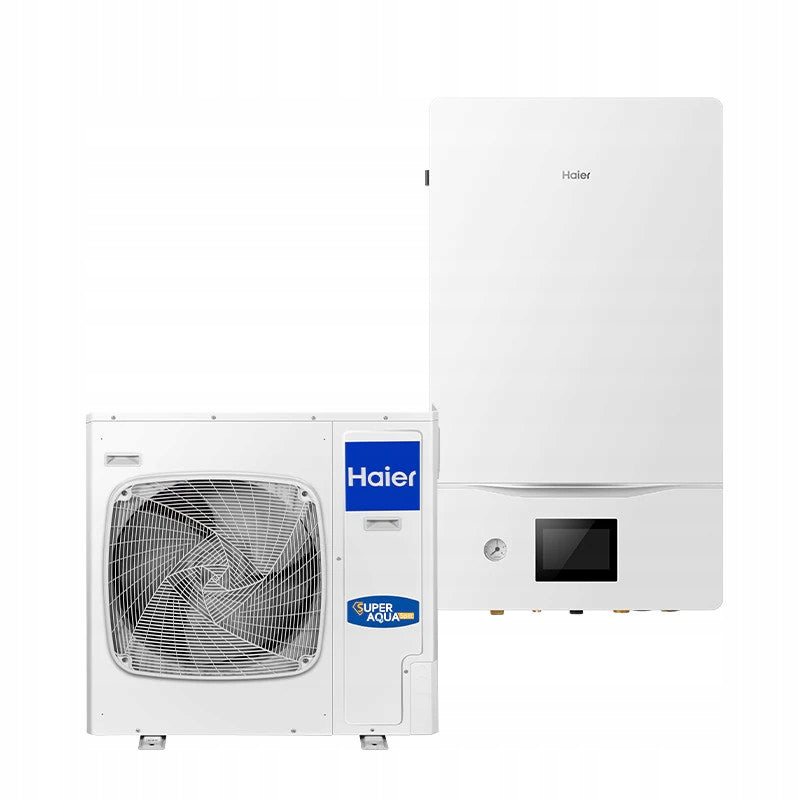 Pompa Ciepła Split Haier SUPER AQUA 8 kW CO+CWU Ciche Ogrzewanie Grzanie