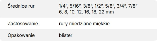 Roztłaczarka ręczna do rur miedzianych VALUE VST-22B