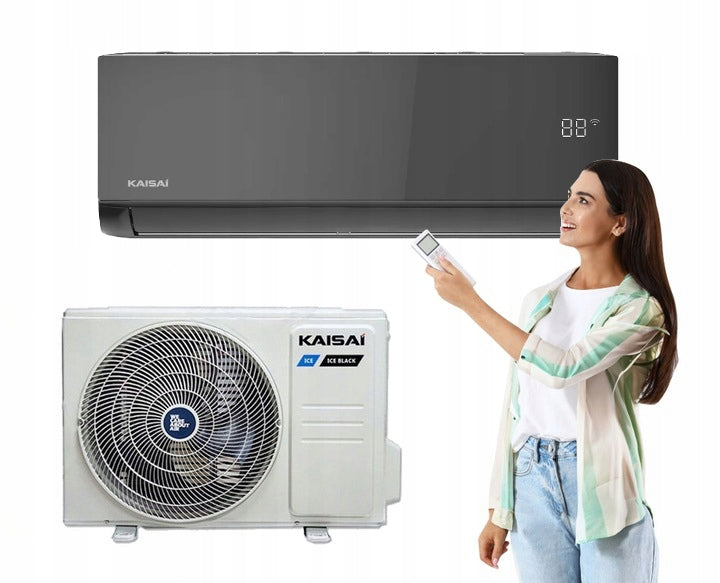 Klimatyzacja Klimatyzator Kaisai ICE Black 5,3kW 50m2 Pakiet Zimowy