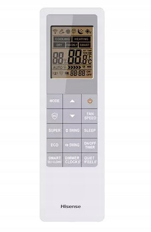 Klimatyzator ścienny z grzaniem Hisense Unipure 3,5 kW z WiFi klasa A+++
