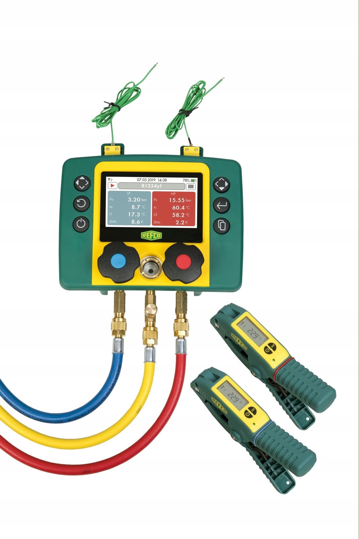 Elektroniczne manometry Refco REFMATE2-CA-WTC 4688127 FGAZ profesjonalny