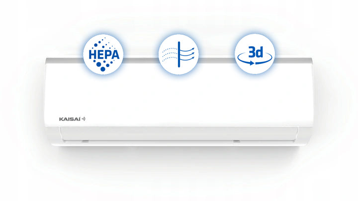 Klimatyzator ścienny KAISAI Fly 5,3kW WiFi HEPA Grzanie Wydajny Model 2026