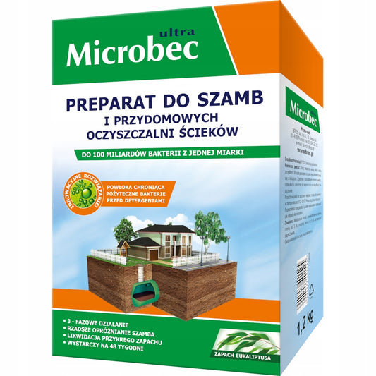 Preparat do szamba proszek Bros Microbec Ultra 1,2kg