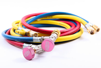 Zestaw węży Refco 1/4" CCL-60-A38010 z zaworem odcinającym