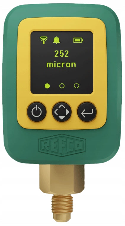 Wakuometr elektroniczny REFCO REFVAC-RC do pomiaru próżni