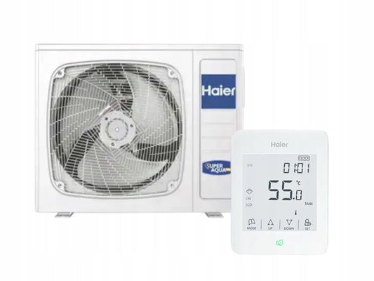 Zestaw pompa ciepła Haier Super Aqua 7,5kW Monoblok + Sterownik YR-E27