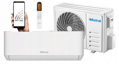 Klimatyzator do domu biura MISTRAL 3,5kW Klimatyzacja ścienna WiFi