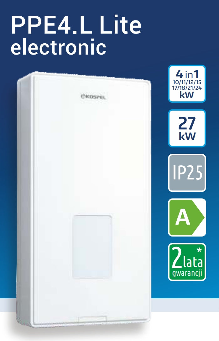 Przepływowy podgrzewacz wody Kospel PPE4.L Lite 17-24 kW 400V 3~