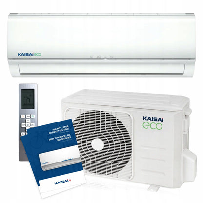 Klimatyzator ścienny KAISAI ECO Split 3,5kW 40m2 WiFi PILOT 2026 MOCNY