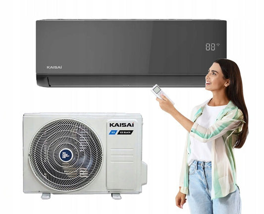 Klimatyzator ścienny Kaisai ICE Black 7,0kW czarny Pakiet Zimowy