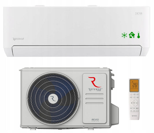 Klimatyzator do domu Rotenso Teta 3,5kW WiFi klimatyzacja biała grzanie