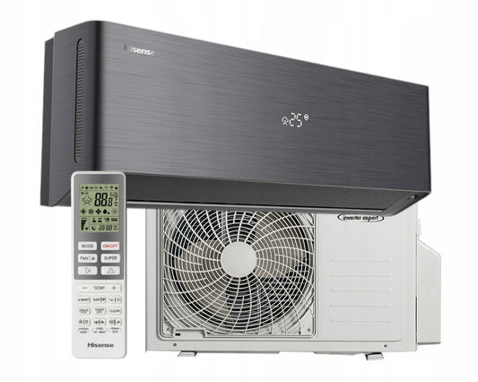 Klimatyzator Hisense 3,5 kW Energy Pro X z WiFi i EEV czarny, klasa A+++