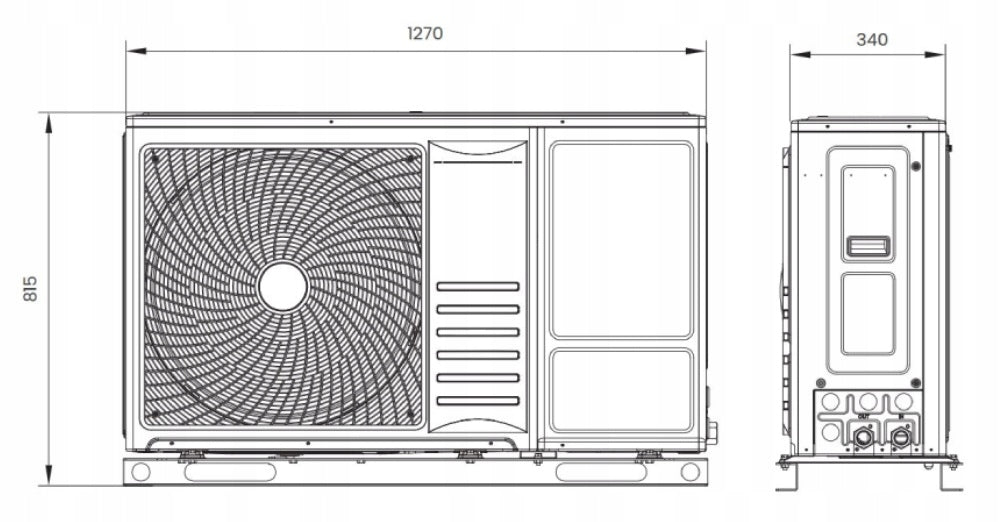 Pompa Ciepła Monoblok 8 kW A+++ Hisense AHZ-080HCDS1