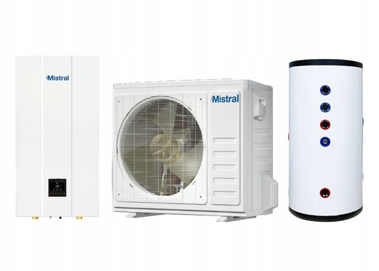 Pompa ciepła Mistral powietrze-woda 10 kW + zbiornik buforowy 100L gratis