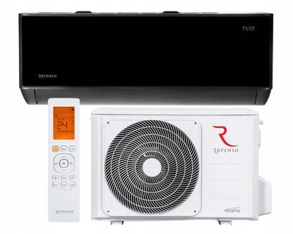 Klimatyzacja ścienna Rotenso TETA Mirror Czarny 3,5KW ogrzewanie, Windless