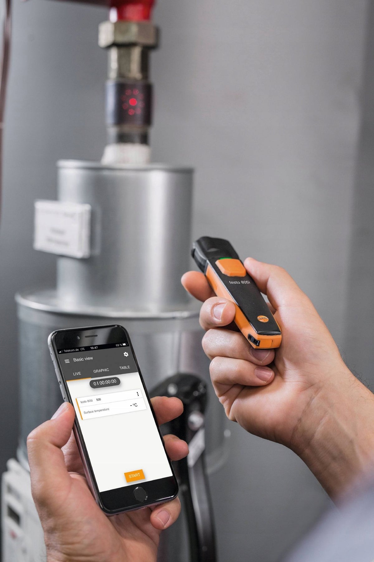 Termohigrometr SmartSonda Bluetooth Testo 605i pomiar wilgotności