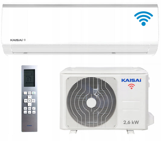 Klimatyzacja ścienna KAISAI Fly 2,6 WiFi 25m2 dom biuro wydajny grzanie