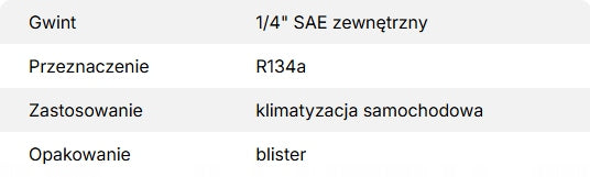 Zestaw szybkozłącza VALUE NC 1/4" SAE + WC 1/4" SAE
