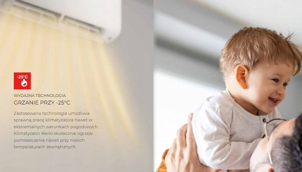 Klimatyzator ścienny Rotenso REVIO 5,3kW WIFI HEPA Klimatyzacja Grzanie
