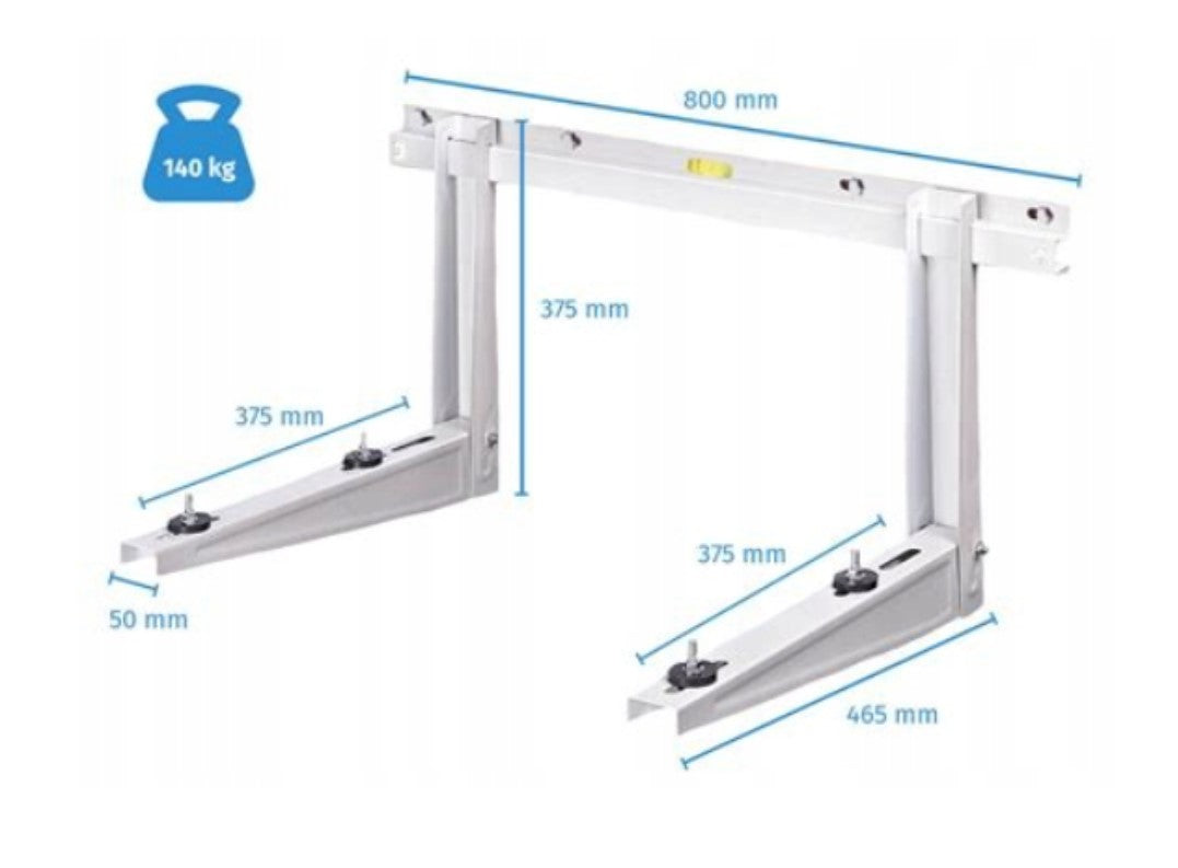 Wspornik do klimatyzatorów Rodigas MS253 465mm do 140kg, z poprzeczką