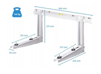 Wspornik do klimatyzatorów Rodigas MS253 465mm do 140kg, z poprzeczką
