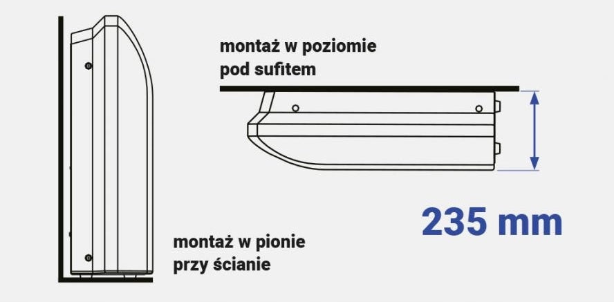 Klimatyzator przypodłogowo-sufitowy AUX AUX-C-36CAF 10,55kW wydajny