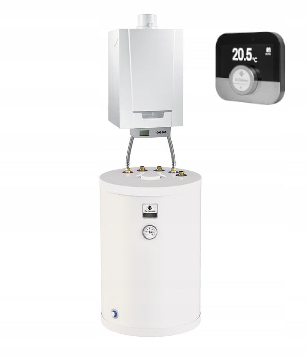 Pakiet De Dietrich kocioł MCR3 evo 24T + zasobnik cwu 100l + termostat