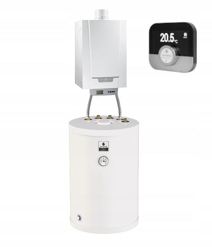 Pakiet De Dietrich kocioł MCR3 evo 24T + zasobnik cwu 100l + termostat