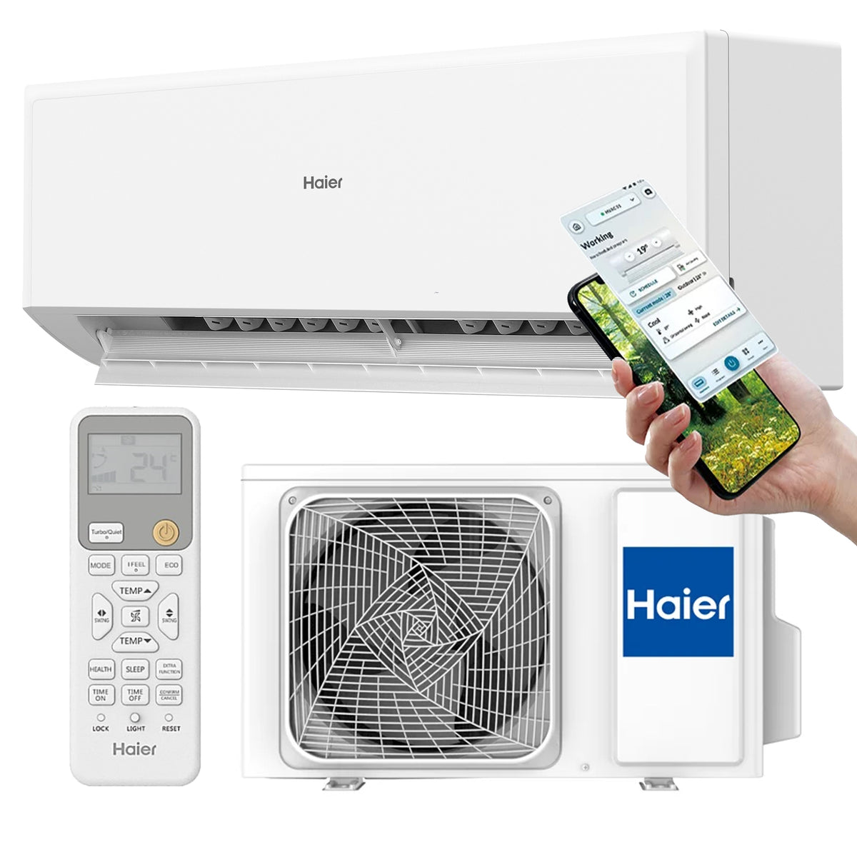 Klimatyzacja Haier REVIVE Plus 6,8KW Wifi 3d iFeel Cichy Klimatyzator