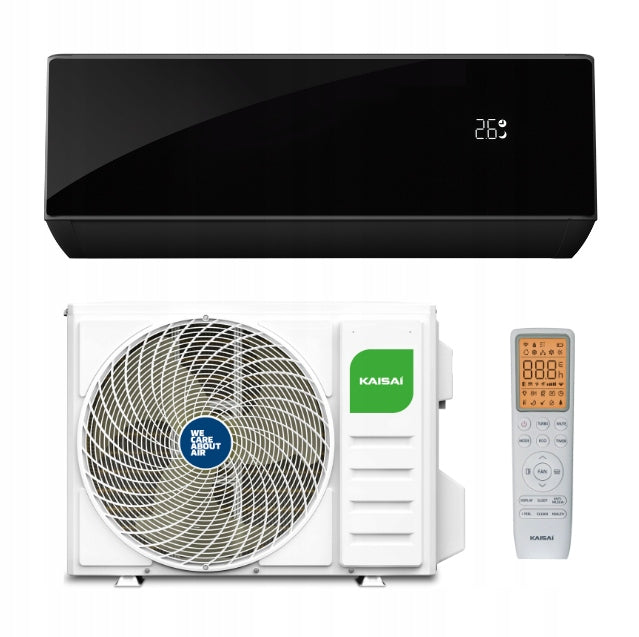 Klimatyzator ścienny Kaisai PRO HEAT+ 3,5 kW black WIFI+PILOT do grzania