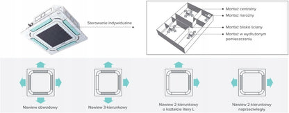 Klimatyzator kasetonowy Hisense ACT35UR4RSCC8 3,5kW