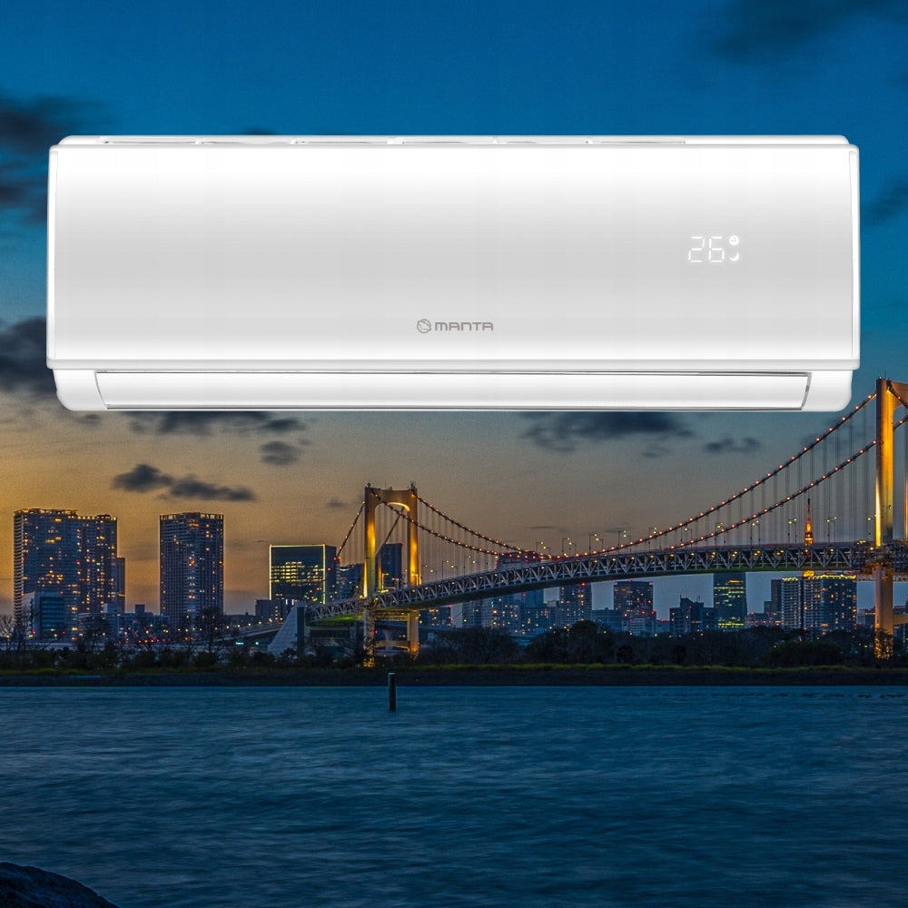 Klimatyzator ścienny MANTA 3,5kW Klimatyzacja WiFi Wydajna Cicha Oszczędna