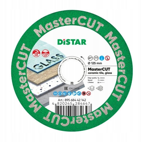 Tarcza diament Distar Master Cut 125mm na sucho/na mokro