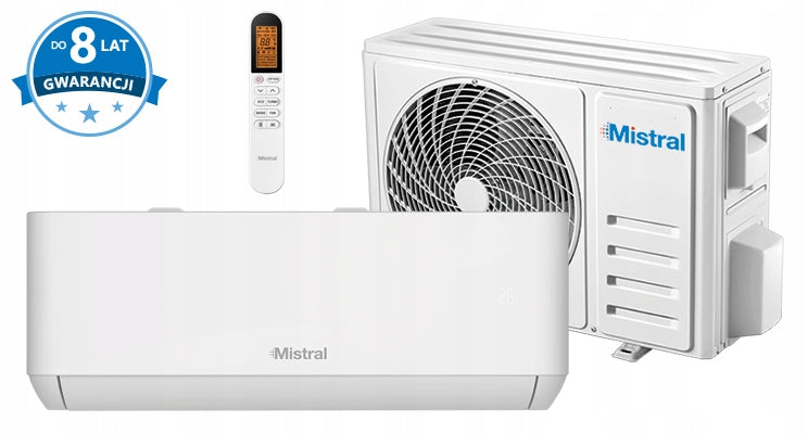 Klimatyzator do domu biura MISTRAL 3,5kW Klimatyzacja ścienna WiFi