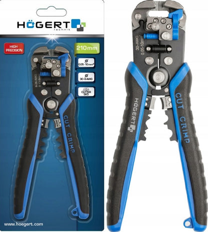 Hogert HT1P182 Szczypce do ściągania izolacji 0.13 - 8mm