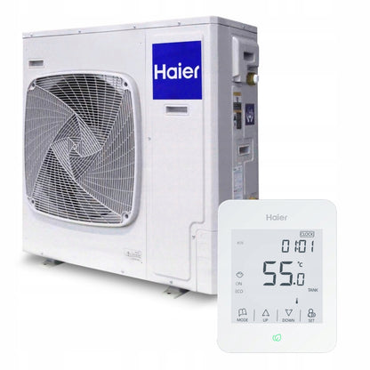 Pompa Ciepła MONOBLOK Haier 8 kW CO Ciche Ogrzewanie R32 Grzanie Wydajna
