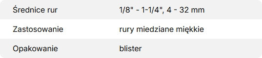 Nóż obrotowy do rur miedzianych VTC-32 Value