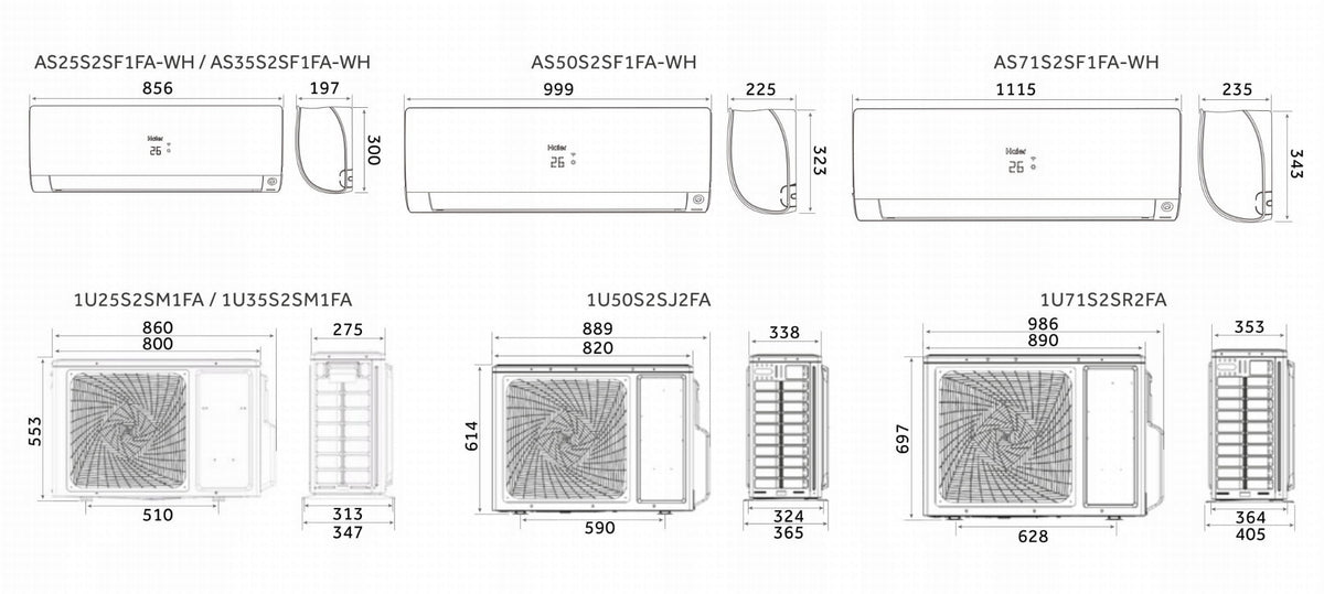 Klimatyzator Haier Flexis Plus White Matt 2,6 kW WiFi R32