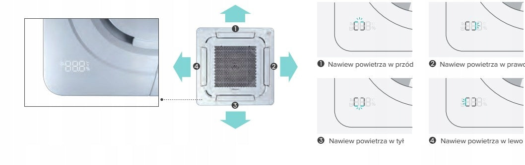 Klimatyzator kasetonowy Hisense ACT35UR4RSCC8 3,5kW
