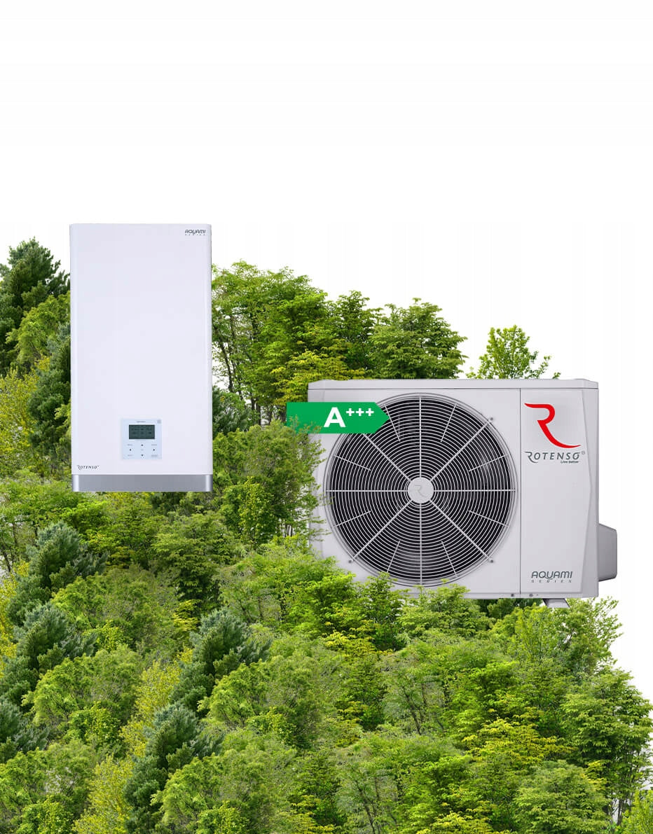 Pompa ciepła Rotenso Aquami Split 12kW AQS120X3o AQS160X13i Ogrzewanie Zima
