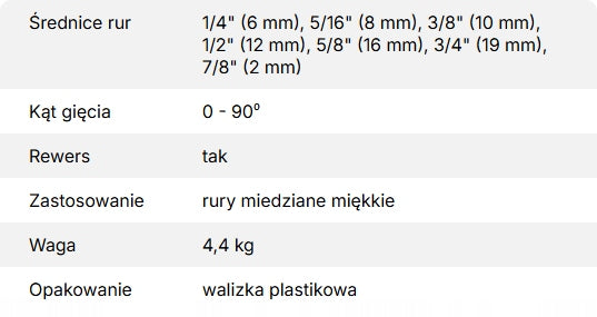 Giętarka kuszowa VALUE VBT-CB1R