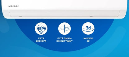 Klimatyzator ścienny KAISAI Fly 5,3kW WiFi HEPA Grzanie Wydajny Model 2026