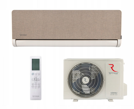 KLIMATYZATOR ROTENSO Versu Cloth Caramel 2,6kW Klimatyzacja Grzanie
