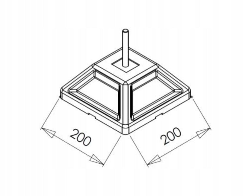 Podstawa regulowana uchwyt pod pompę ciepła FrameFoot FF-755 360kg