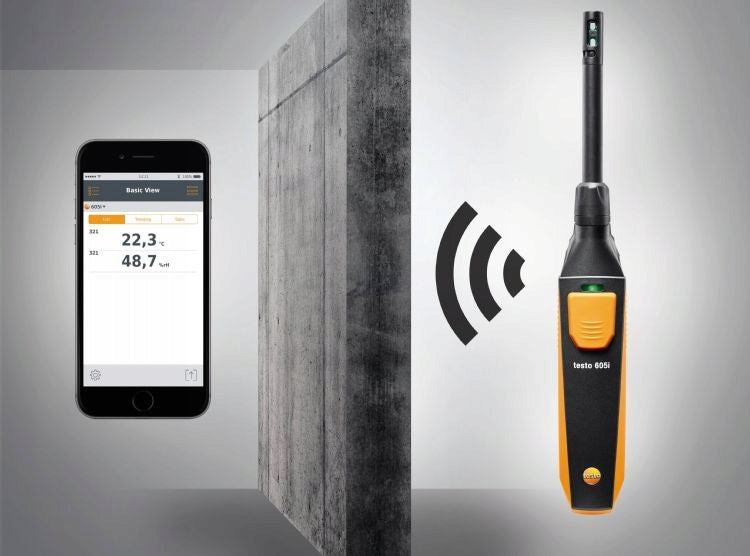 Termohigrometr SmartSonda Bluetooth Testo 605i pomiar wilgotności